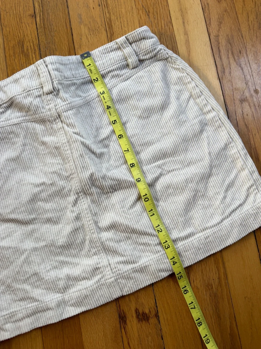 Altar’d state cream corduroy mini skirt
